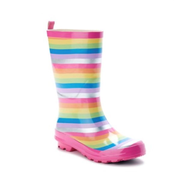 Boots rain girls new sizes 7-8M, 9-10M, 11-12M, 13-1M or  2-3 new Wonder Nation - Picture 3 of 6